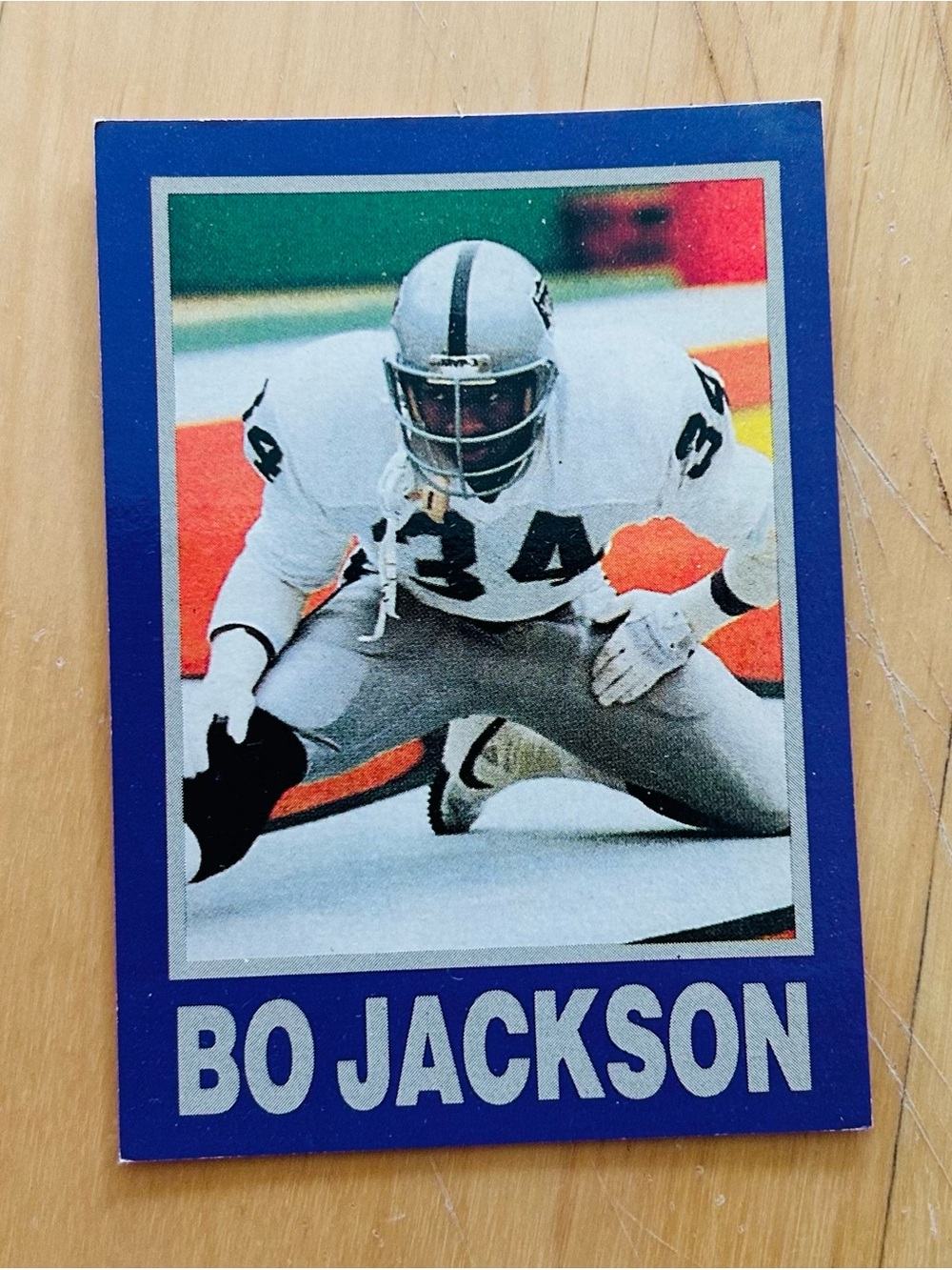 Bo Jackson Los Angeles Raiders NFL Collector’s Card